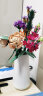 法西尼适用于乐高花束花瓶陶瓷摆件积木花客厅插花轻奢高级 白色亚光线条单独花瓶 晒单实拍图