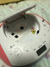 熊貓（PANDA）CD306藍牙CD機音響一體機CD播放機唱片機mp3光盤(pán)光碟片播放器家用便攜插U盤(pán)英語(yǔ)復讀機復古音箱 粉色【藍牙/CD/USB/收音】 曬單實(shí)拍圖