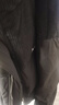 雅鹿羽絨服男士加厚2024冬季新款拼接燈芯絨立領(lǐng)面包服保暖上衣外套 黑色 XL 約145-165斤 曬單實拍圖