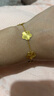 中國黃金（CHINA GOLD）花季黃金手鏈女999足金手串轉(zhuǎn)運珠七夕情人節(jié)禮物送女友老婆媽媽 足金花季手鏈約8.2g【甄選禮盒】 曬單實拍圖