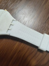 Mtin斯沃琪Swatch橡膠硅膠表帶GB274 SUOB704原創(chuàng  )炫彩手表帶男女代用 白色 17mm 曬單實(shí)拍圖