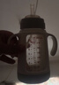 愛得利（evorie）玻璃吸管奶瓶寬口徑帶保護套手柄防摔新生1歲2歲3大童寶寶吸管杯 玻璃瓶 240ml 【保護套】+吸管頭*3 玻璃 曬單實拍圖