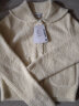UR秋冬季新款女时尚休闲简约对称口袋小小织针织衫UWU930077 本白 S 晒单实拍图
