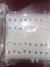 沁度一盒20對裝塑料針耳釘女水鉆女學(xué)生簡約防男女飾耳釘飾品 中號彩色20對+耳堵 曬單實(shí)拍圖