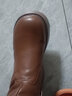 大東女士厚底短靴皮毛一體羊毛內里女靴冬季加絨加厚保暖媽媽棉鞋大碼 棕色加絨 38 曬單實(shí)拍圖