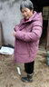 雅鹿奶奶冬裝羽絨服女復古盤(pán)扣60歲70老人冬季衣服中老年媽媽外套 1890豆沙紫厚款 4XL 推薦145-160斤 曬單實(shí)拍圖