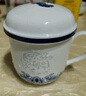 玉柏景德鎮(zhèn)茶杯茶水分離陶瓷水杯泡茶杯會議杯子帶蓋過濾青花玲瓏瓷器 魚躍龍門-中號過濾杯 350ml 1只 曬單實拍圖