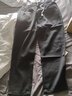 至濤褲子男春夏季牛仔褲直筒寬松美式復古加絨潮牌工裝闊腿褲休閑長(cháng)褲 黑色 S ( 建議90斤以下可穿 ) 曬單實(shí)拍圖