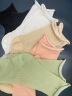 猫人女士袜子女韩版棉袜ins潮流春夏薄款堆堆袜松口长筒袜 黑色+白色+米色+杏色+浅绿 均码 晒单实拍图