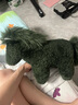 賽波斯阿勒泰小綠馬 抱枕純羊毛毛絨玩偶公仔高級客廳沙發(fā)靠枕青山美宿 阿勒泰小綠馬（羊皮毛一體） 28cm*43cm 含枕芯 曬單實(shí)拍圖