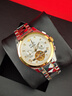 歐品客瑞士認證十大品牌手表男士全自動(dòng)機械表男夜光防水雙日歷男士腕表 【免費刻字】3186鋼帶間白 【全國聯(lián)?！?曬單實(shí)拍圖