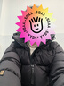 高梵黑金鵝絨服機(jī)能3.0五格羽絨服男女同款短款冬裝外套 黑色 L 曬單實(shí)拍圖