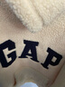 GAP男女裝秋冬款字母logo仿羊羔絨運動(dòng)加厚連帽衛衣609050 曬單實(shí)拍圖