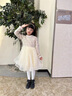 小咔衣濃女童禮服長(cháng)袖兒童生日公主裙主持人鋼琴演出服花童婚紗小女孩秋冬 香檳色X003長(cháng)袖短款 130 曬單實(shí)拍圖