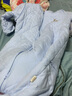 初貝（CHUBEI）大童睡袋嬰兒寶寶小學(xué)生兒童成人春秋冬薄加厚連體睡衣分腿防踢被 春秋有腳套淺藍色 3XL建議身高115-125（130碼） 曬單實(shí)拍圖