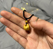 中國(guó)黃金（CHINA GOLD）黃金吊墜女足金小胖福平安鎖吊墜金坨寶寶嬰兒金鎖項(xiàng)鏈生日禮物 足金項(xiàng)鏈【約1.5g-黑繩】 曬單實(shí)拍圖