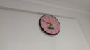康巴丝（Compas）挂钟 创意客厅钟表日历简约时钟卧室石英钟C2943Y卡通 粉柯基 实拍图