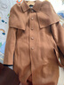 PORTS寶姿女裝秋季新款純色通勤系帶毛呢大衣ALD9C006QZW017 蜜糖棕 XS (2) 曬單實(shí)拍圖