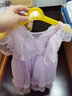 JELLYBABY法式連衣裙女童夏2026中大童洋氣公主裙寶寶夏季裙子兒童紗裙禮服 紫色 110 CM 曬單實(shí)拍圖