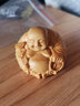 樂(lè )清小葉黃楊木雕刻小佛手把件擺件把玩工藝禮品笑佛彌勒一團和氣 大葉黃楊木高3.5cm 曬單實(shí)拍圖