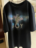 BOY LONDON【魔法星辰】夏男女同款珠光閃粉燙鉆T恤N01002 黑色 M 曬單實(shí)拍圖