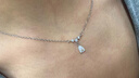 小米星旁白jewelry立體鋯石項鏈女輕奢小眾925鎖骨鏈感夏季銀飾 銀色 現貨 曬單實(shí)拍圖