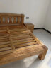 鲁班一木 实木床新中式双人床老榆木全实木简易木床卧室家具婚床尺寸定制 一件床头柜 实拍图