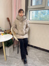 雪中飛中長(cháng)款羽絨服女加厚保暖連帽冬裝外套2024新款休閑百搭顯瘦防寒服 卡其色 2XL/175（125-135斤） 曬單實(shí)拍圖