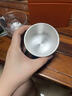 莉翠行刻字銀杯999足銀茶杯主人杯大容量功夫茶碗水杯品茗杯 云南雪花銀 百福 90克 120毫升（雙層版）+國檢證書 禮盒 曬單實拍圖