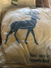 九洲鹿 率真小鹿亚麻风格办公室午睡沙发床头卡通抱枕靠垫 45X45cm 实拍图