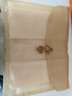 MITHAOL KUSC絲巾女真絲圍巾百搭100%桑蠶絲刺繡絲巾母親節(jié)生日禮物送媽媽長輩 蝶戀花橘色【送長輩生日禮物】 長方形155cm*35cm 曬單實(shí)拍圖