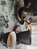 象運福 手工鎏金釉壺承 手作鐵釉茶乘陶瓷茶壺托盤 功夫茶具儲水小干泡盤 手作陶制壺承 曬單實拍圖