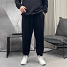 羅蒙（ROMON）大碼運動男褲加肥加大衛(wèi)褲男裝春秋寬松百搭休閑冬季束口長褲 黑色 常規(guī) 6XL 【建議225-248斤】 曬單實拍圖