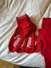 彪馬彪馬襪子女士四季運動(dòng)棉襪休閑中筒襪3雙裝 女-紅色*3 均碼（適合腳碼35-39） 曬單實(shí)拍圖