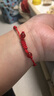周六福（ZLF）七夕禮物  黃金轉(zhuǎn)運(yùn)珠女款吉慶貔貅串珠紅瑪瑙手繩 定價 1.99g 足金 曬單實拍圖