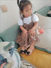 G·DUCK KIDS小黃鴨女童碎花連衣裙兒童2025新款吊帶裙夏裝小童寶寶洋氣公主裙 上衣+裙子兩件套 80 【建議身高65-80左右] 曬單實(shí)拍圖