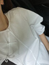 edition新中式泡泡袖襯衫女新款短袖上衣氣質(zhì)盤扣飄帶 漂白色 M 曬單實拍圖