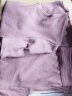 浪莎秋衣秋裤纯棉女士棉毛衫薄款保暖内衣套装女式打底衫 香芋紫 M 实拍图