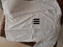 QGF美式簡(jiǎn)約重磅t恤短袖女新款運動(dòng)bf體恤夏季休閑寬松五分半袖上衣 白色 XL 曬單實(shí)拍圖