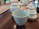 格娜斯（CRISTALGLASS）仿宋手執(zhí)壺耐熱玻璃貴妃壺透明小泡茶壺電陶爐家用茶壺中式溫酒壺 仿宋執(zhí)壺 500ML+花瓣茗杯 4只 曬單實(shí)拍圖