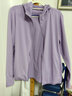 構型UPF50+冰絲防曬衣女防紫外線(xiàn)透氣防曬服男針織防曬衫外套夏季薄款 88款女紫色 2XL 曬單實(shí)拍圖