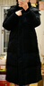 三彩2024冬季新款黑色長款羽絨服連帽三防白鴨絨被子服保暖外套女 經(jīng)典黑 XL 170/92A 曬單實拍圖