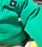 保姆鵝 兒童羽絨服雙面穿寶寶男女童耐污羽絨外套保暖白鴨絨冬裝 高爾夫綠 100 曬單實(shí)拍圖