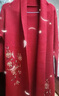 恒源祥喜服婆婆媽媽參加結婚禮服春秋冬季紅色外套風(fēng)衣婚宴裝女冬裝大衣 紅色 4XL 160-180斤 曬單實(shí)拍圖