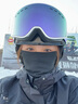 豹潛滑雪面罩護臉騎行單雙板圍脖女臉罩面巾加絨脖套男防風防寒保暖 黑色（黑繩） 【抗風御寒，造型美觀】 曬單實拍圖
