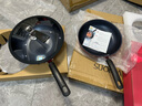 康寧鍋具2件套 不粘平底鍋炒鍋兩件套 家用煎鍋煎盤炒菜鍋 可用電磁爐 26cm紅色煎鍋+30cm紅色炒鍋 2件套 曬單實(shí)拍圖