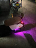 電摩爆閃led飛機雙色氛圍剎車(chē)燈改裝踏板摩托車(chē)防追尾領(lǐng)航燈通用 行車(chē)粉色飛機閃+紅色剎車(chē)爆閃 （一拖二）24燈-螺絲款 曬單實(shí)拍圖