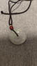 祥禎福珠寶（XIANGZHENFU JEWELRY）A貨翡翠平安扣吊墜男女款淺綠玉扣掛件兒童禮物彩繩七夕禮物 曬單實(shí)拍圖