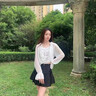 京識薄紗外套開衫夏季法式輕薄透氣吊帶開衫短款披肩小罩衫吊帶裙外搭 杏色 （均碼：80-120斤） 曬單實(shí)拍圖