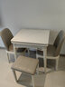 小廳寬居 小戶(hù)型巖板折疊餐桌現代簡(jiǎn)約可伸縮實(shí)木家用省空間靠墻小飯桌子 【小款】1桌2椅2凳【舒適椅】 曬單實(shí)拍圖